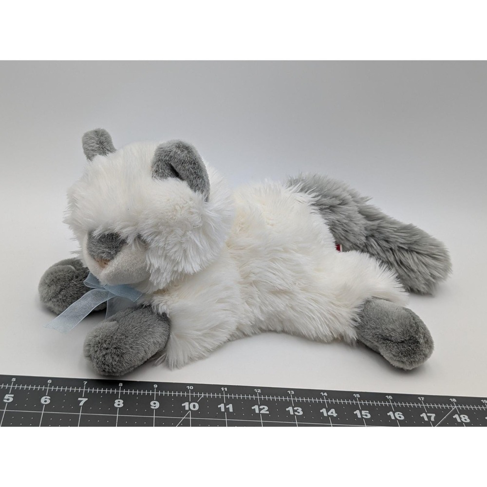 Showtime White Gray Cat Plush Kitten Mandalay Resorts 2004 7 Inch Tall Stuffed